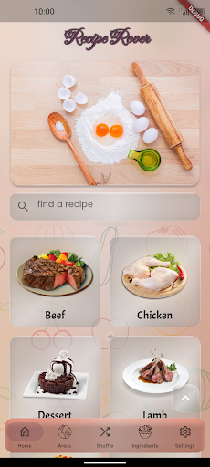 Android application Meals Chef (Recipe Rover) screenshort