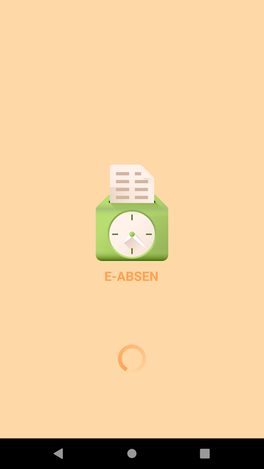 Android application E-absen screenshot