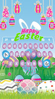 screenshot of Easter Eggs Keyboard Theme