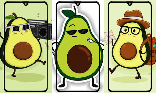 Cute Avocado Wallpaper Screen 2