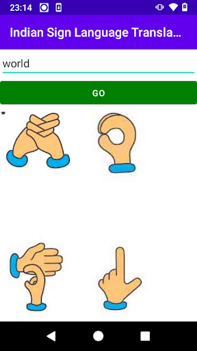 India Sign Language translator Screen 2