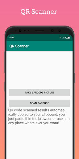 Android application QR Scanner screenshort