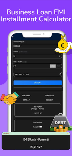 Captura de pantalla de Calculadora EMI: IMPUESTOS,SIP