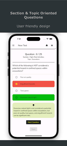 Android application SMSTS Mock Test - AI Training screenshort