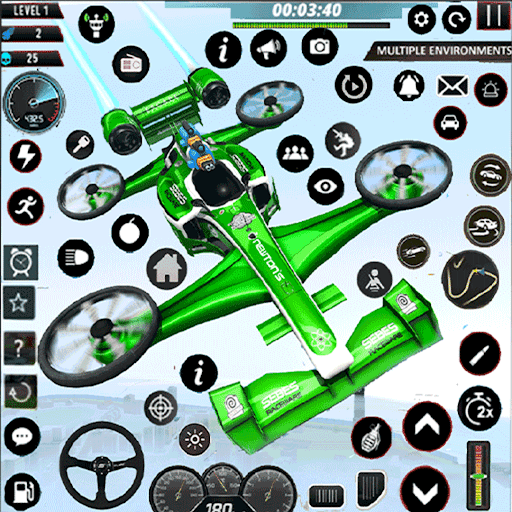 Flying Formula Car Racing Game screenshot 6