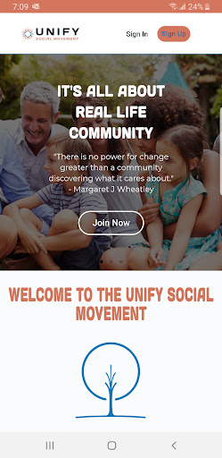 Android application Unify SM screenshort