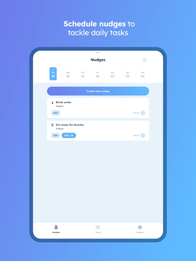 Screenshot of dubbii: the body doubling app