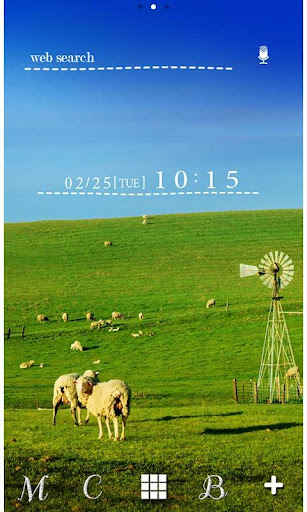 Android application Blue Sky Farm Theme +HOME screenshort