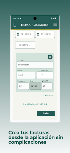Oficina Virtual Hencok Screen 2