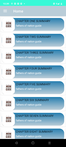 Android application Father of nations book guide screenshort