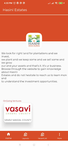 Hasini Estates Screen 2