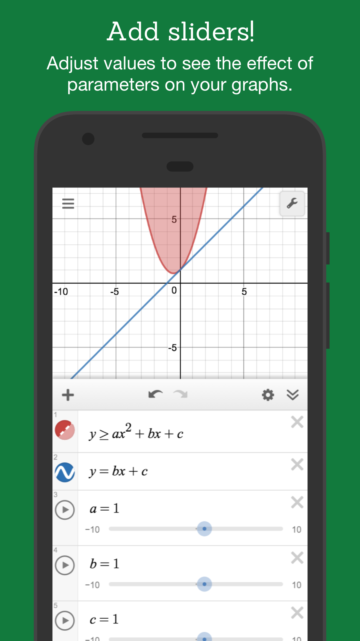 Android application Desmos Graphing Calculator screenshort