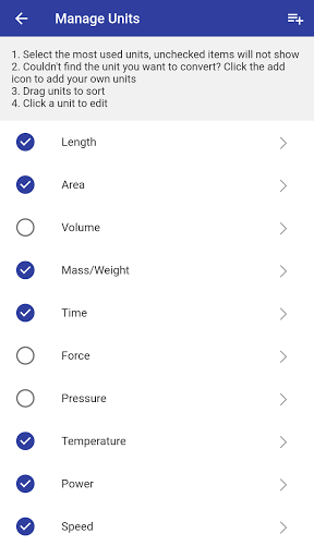 Screenshot of Unit Converter