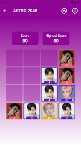 Screenshot 4 ASTRO 2048 Game android