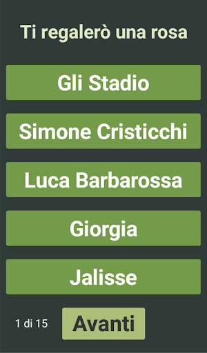 Sanremo quiz Screen 3
