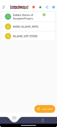 Android application Stories of Accepted Prayers screenshort
