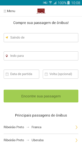 Android application Viação São Bento screenshort