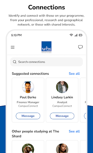 WBS - CampusConnect Screen 2