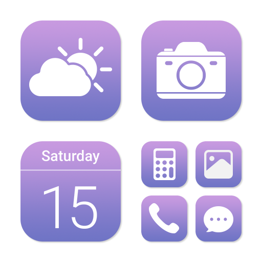 Wow Lavender Light - Icon Pack