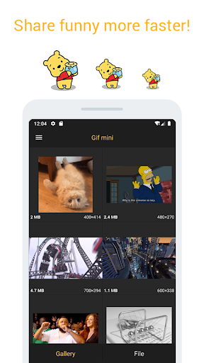 Android application Gif mini: GIF Editor screenshort