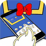 Blue Donald Tail Cartoon Theme  Icon
