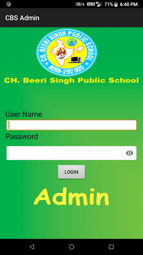 Android application CBS Admin App screenshort