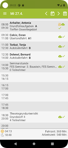 Android application WINDRIVE Verwaltung App screenshort