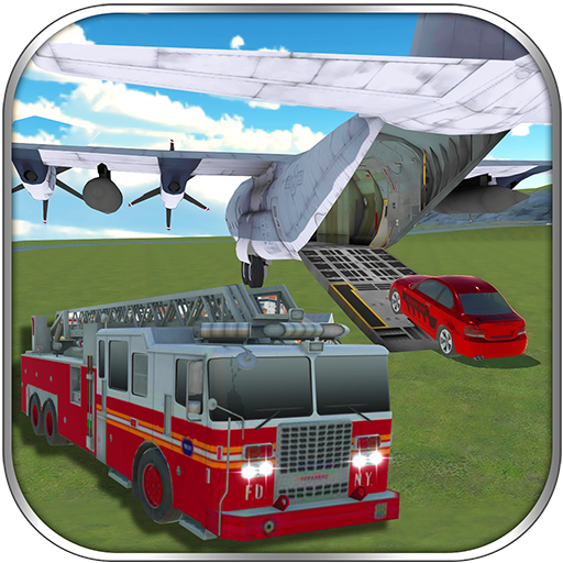 Firefighter Car Transporter 3D  Icon