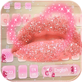 Sexy Glitter Kiss Lip Theme for Keyboard icon