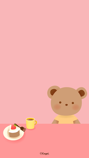 Android application 카카오톡 테마 - 곰돌이의 달콤한 디저트 screenshort
