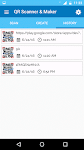 screenshot of QR Reader & Barcode Scanner