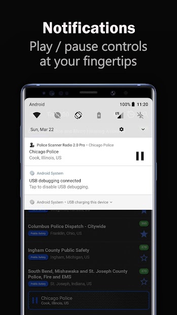 Captura 9 Police Scanner Radio 2.0 Pro android