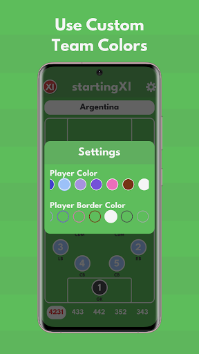 startingXI Screen 2