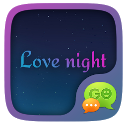 Obraz ikony: GO SMS LOVE NIGHT THEME
