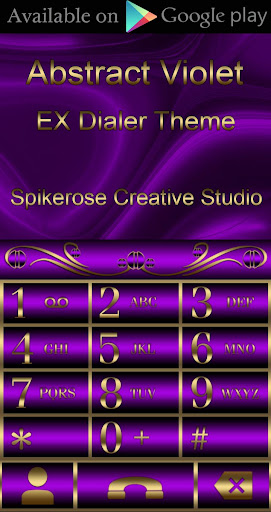 Abstract Violet Go Keyboard th Screen 3