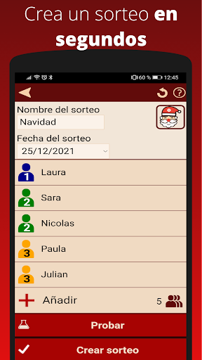 Vista previa de la aplicación