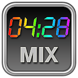Rainbow Clock Widget (MIX) icon