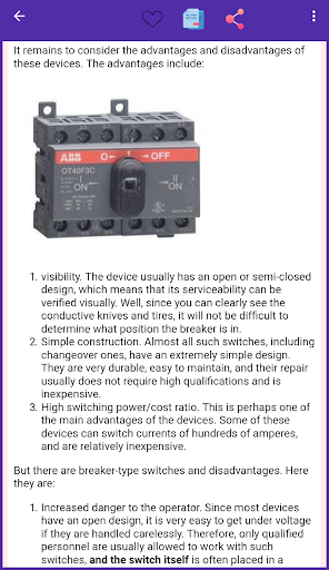 Electrician handbook Screen 3