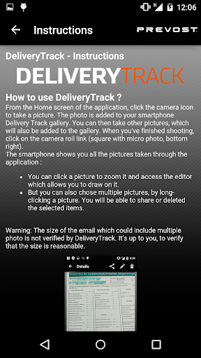 DeliveryTrack Screen 3
