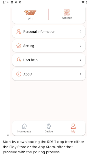 App screenshot