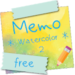 Cover Image of Tải xuống Sticky Memo Notepad *Watercolor* 2 Free 2.0.11 APK
