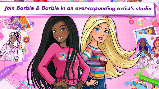 Android application Barbie Color Creations screenshort