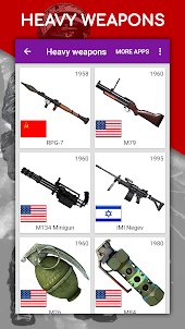 如何逐步繪製武器，突擊步槍，手槍，刀具，手榴彈。 繪畫課