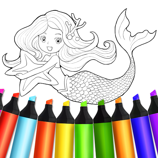Mermaid Coloring:Kids Coloring Download on Windows