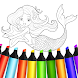 Mermaid Coloring:Kids Coloring