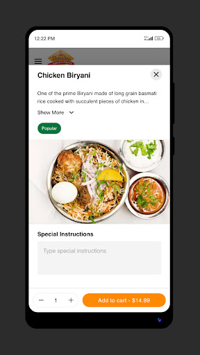 Paradise Biryani Pointe-Lowell