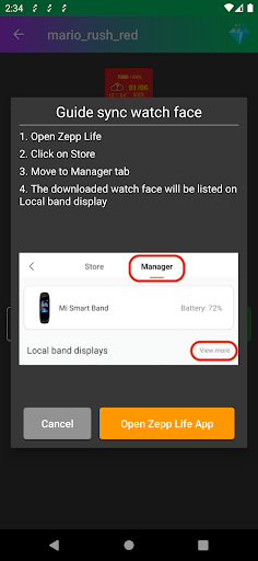 Amazfit MiBand 6 - Watch Face Screen 3