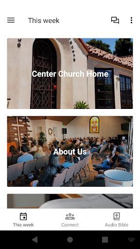 Android application Center Church San Diego screenshort