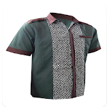 Design of Men's Batik Shirt icon