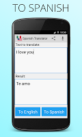 screenshot of Spanish English Translator